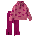 Conjunto de Bebita 2 Piezas – Corazones ❤️