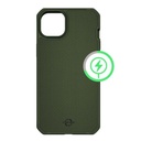 Funda ITSKINS Ballistic R Nylon para iPhone 14 Pro Max con MagSafe, Verde oliva